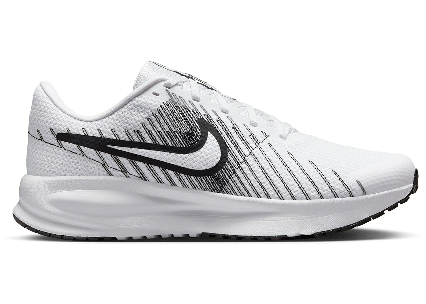 ナイキ ラン 白色 ホワイト 黒色 ブラック スニーカー メンズ NIKE RUN DEFY WHITE BLACK / WHITE BLACK｜スニケス