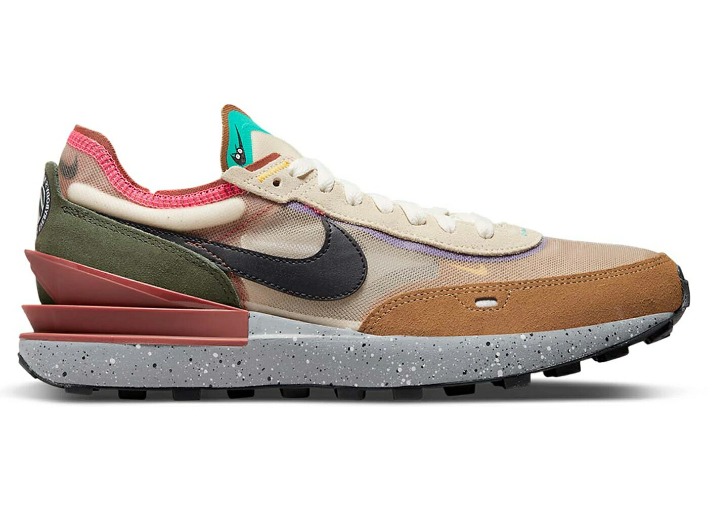 ナイキ ワッフル クラブ 茶色 ブラウン オリーブ ピンク EVERYBODY'S スニーカー メンズ NIKE WAFFLE ONE RUNNING CLUB / SAIL BROWN OLIVE PINK