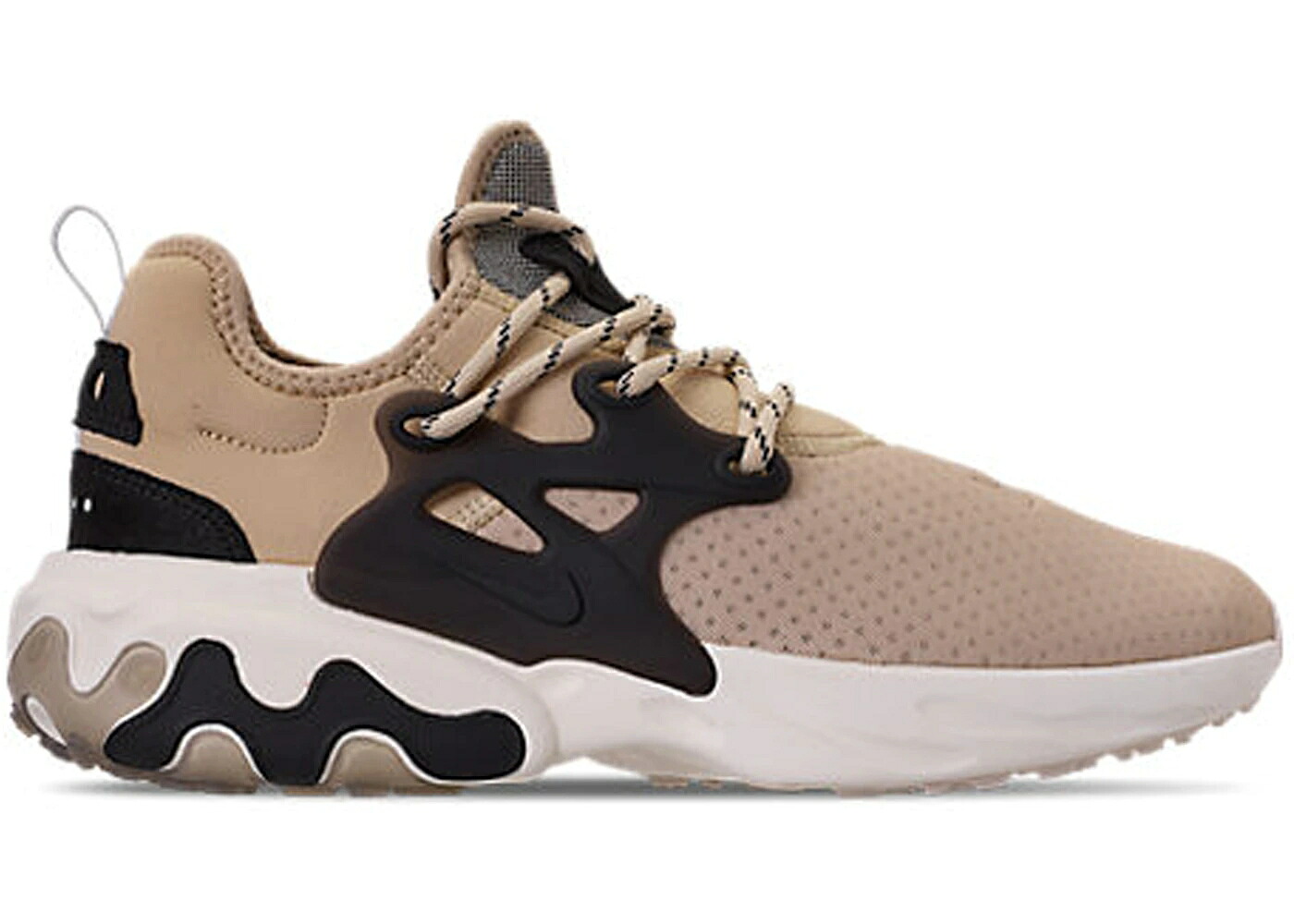 ナイキ リアクト プレスト 黒色 ブラック クリーム リアクトプレスト スニーカー メンズ NIKE REACT PRESTO DESERT ORE / DESERT ORE BLACK LIGHT CREAM