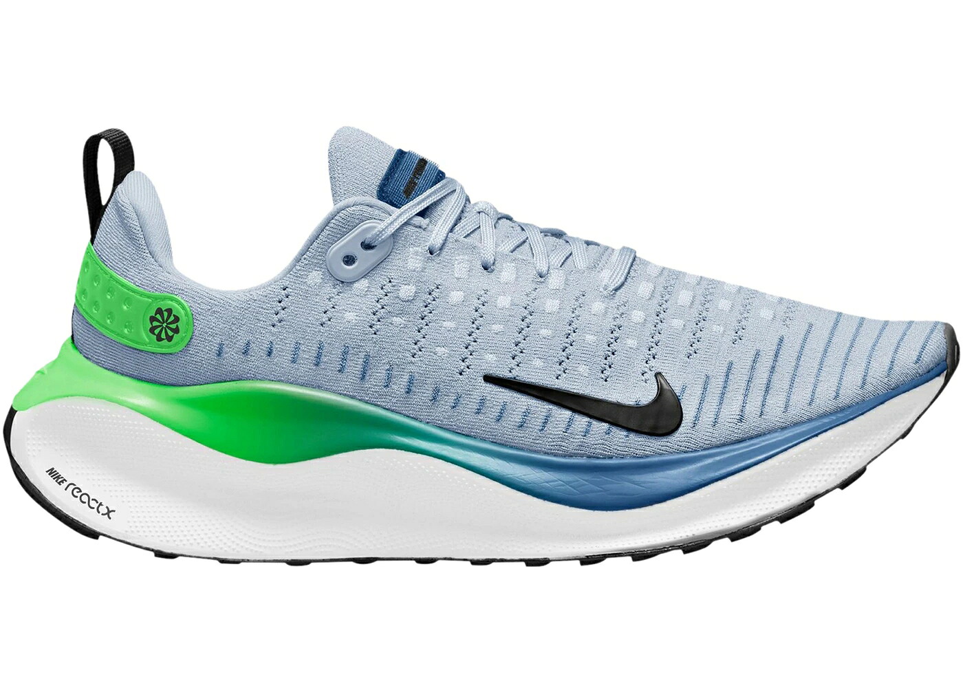 ナイキ ラン 青色 ブルー ライム スニーカー メンズ NIKE REACTX INFINITY RUN 4 LIGHT ARMORY BLUE LIME / LIGHT ARMORY BLUE STAR BLUE|スニケス