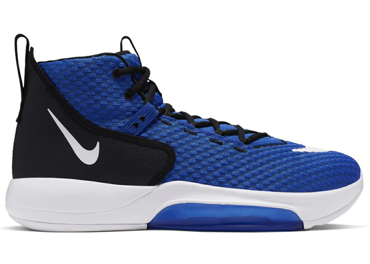 ナイキ ズーム ゲーム 白色 ホワイト 黒色 ブラック ズームライズ ゲームロイヤル 青 ブルー スニーカー メンズ NIKE ZOOM RIZE TB GAME ROYAL / GAME ROYAL WHITE BLACK