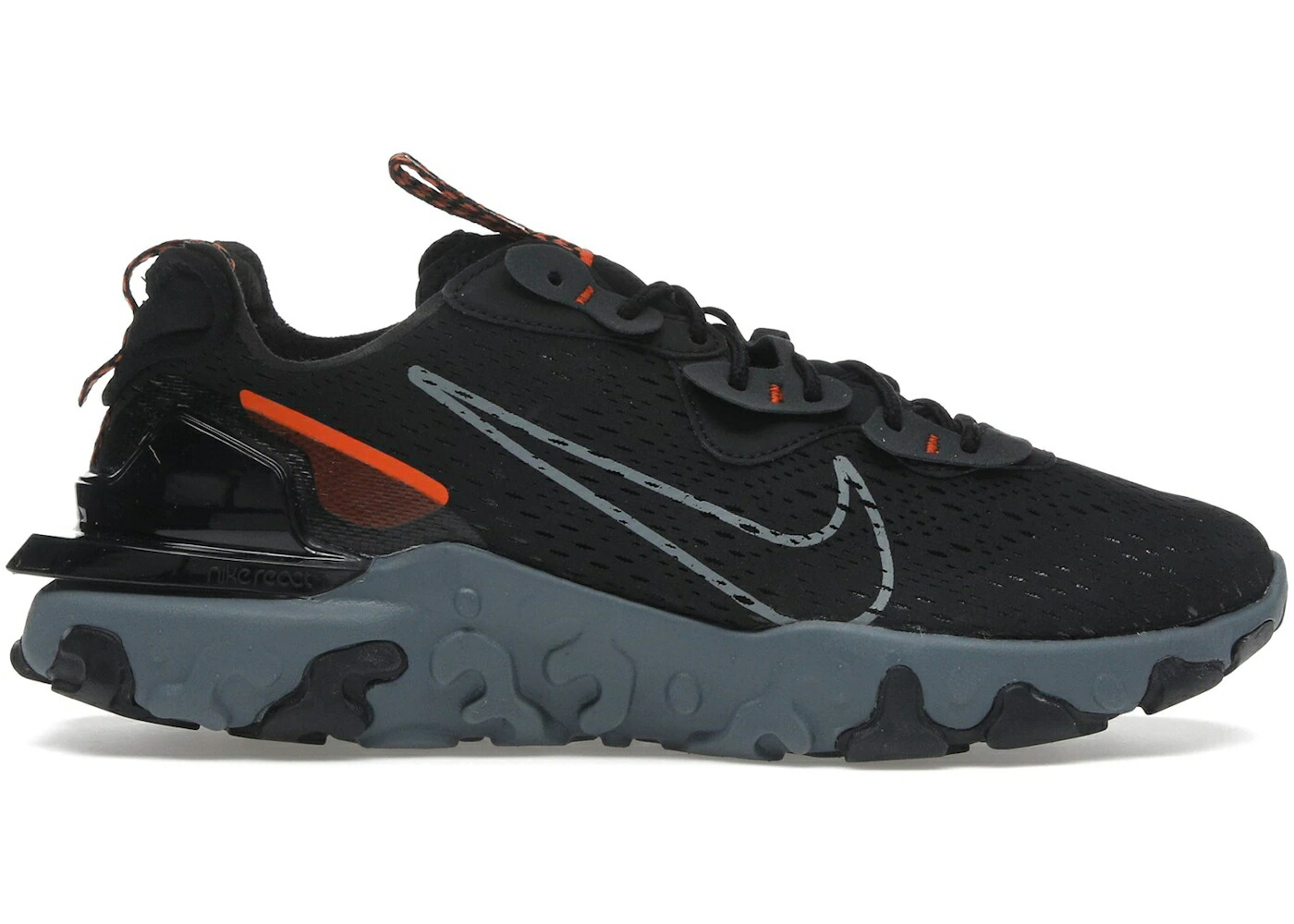 ナイキ リアクト 黒色 ブラック 橙 オレンジ スニーカー メンズ NIKE REACT VISION BLACK SAFETY ORANGE / BLACK SAFETY ORANGE ANTHRACITE 44,200円