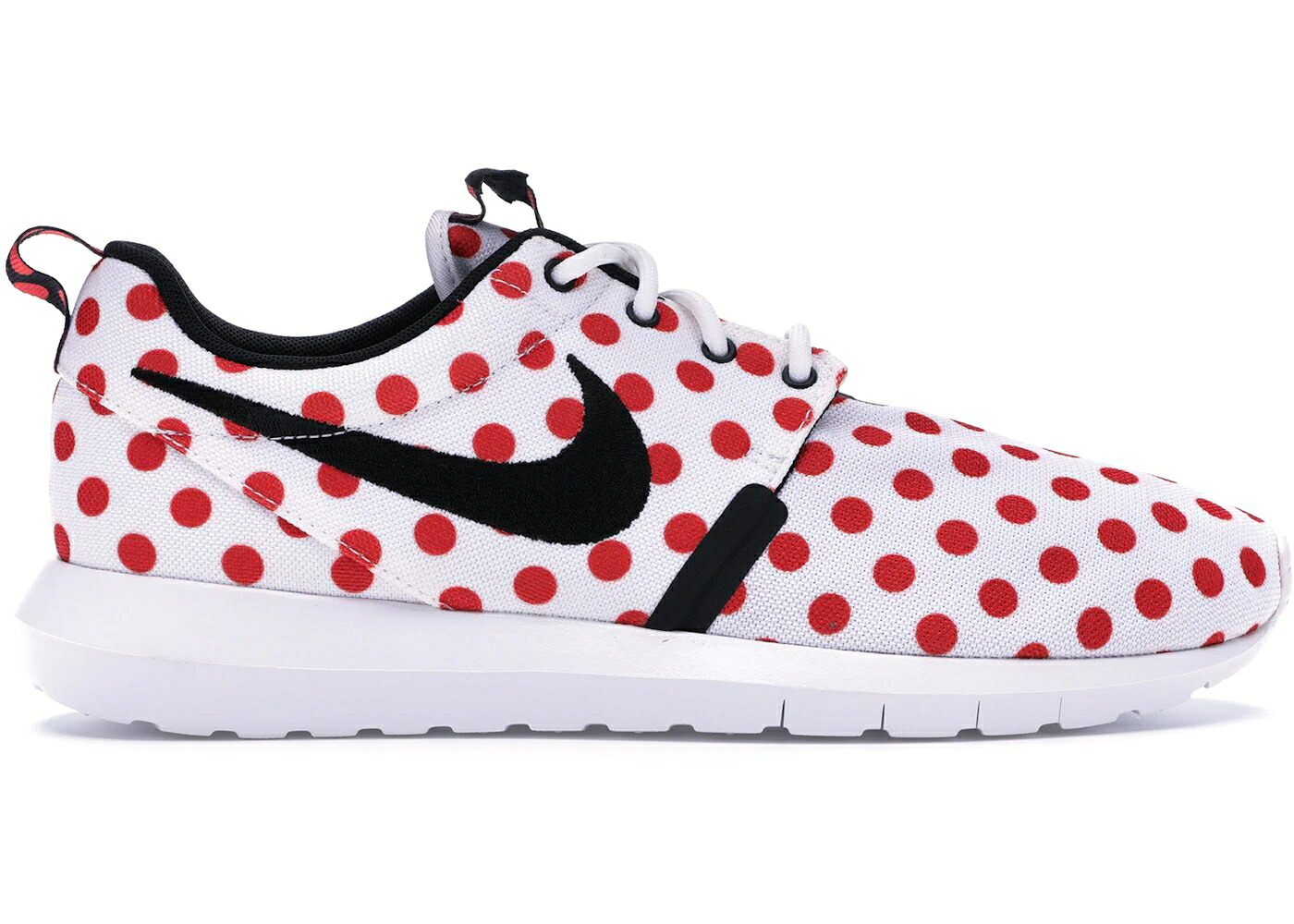 ナイキ 幽客 白いこと 白いこと 黒いこと 黒いこと 行動 赤 赤いこと スニーカー メンズ NIKE ROSHE RUN POLKA DOT PACK WHITE / WHITE BLACK ACTION RED
