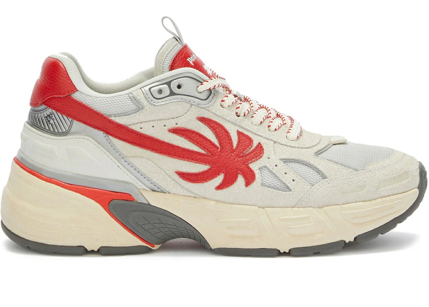 パームエンジェルス エンゼルス ベージュ 赤 赤いこと スニーカー メンズ PALM ANGELS PALM ANGELS THE RUNNER BEIGE RED / BEIGE RED