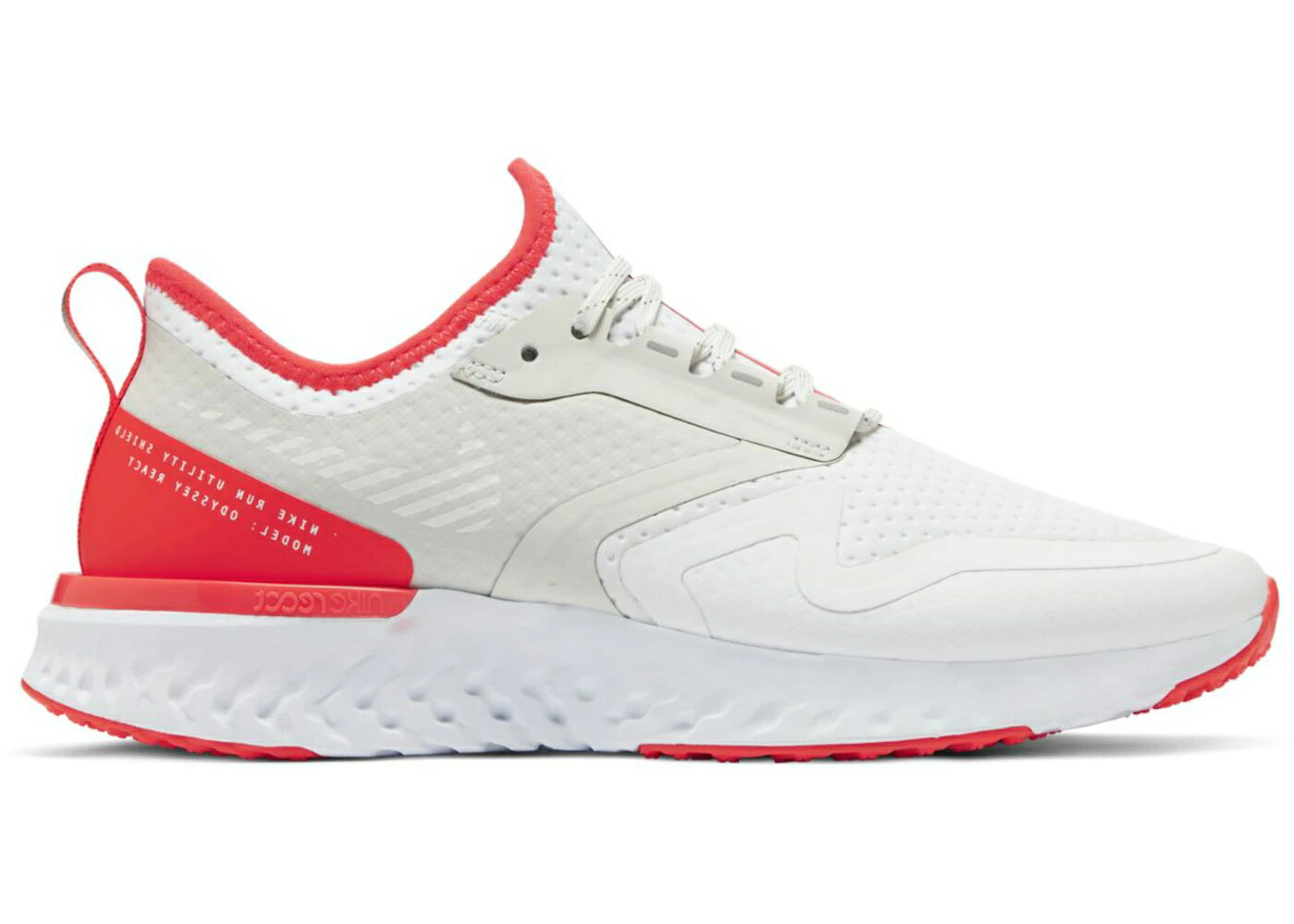 ナイキ リアクト 白いこと 白いこと レーザ クリムゾン WOMEN\u0027S スニーカー レディース NIKE ODYSSEY REACT 2 SHIELD WHITE LASER CRIMSON (WOMEN\u0027S) / WHITE WHITE LASER CRIMSON