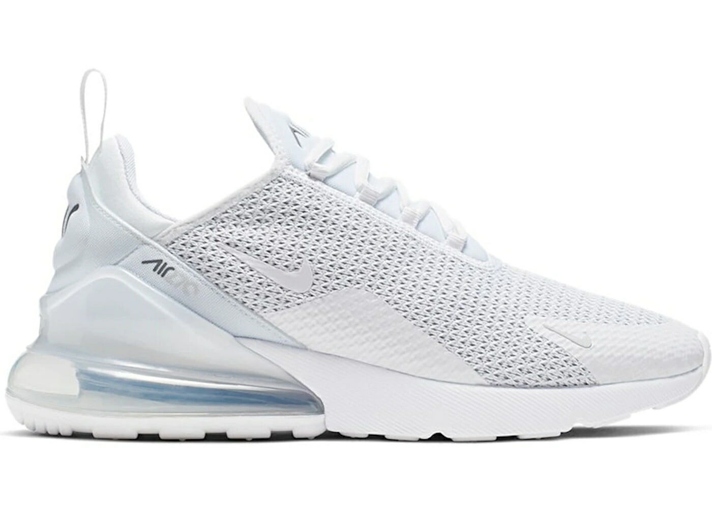 ナイキ マックス 白いこと 白いこと 純然たる プラチナム 大気圏マックス スニーカー メンズ NIKE AIR MAX 270 WHITE PURE PLATINUM / WHITE WHITE PURE PLATINUM