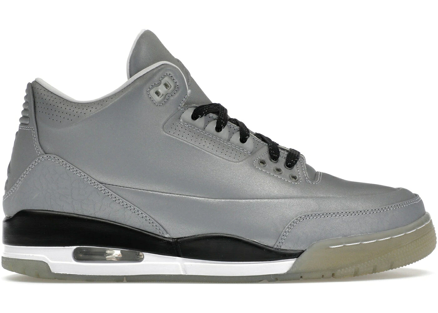 ナイキ ジョーダン しろがね色 しろがね色 スニーカー メンズ JORDAN 3 RETRO 5LAB3 SILVER / REFLECT SILVER REFLECT SILVER