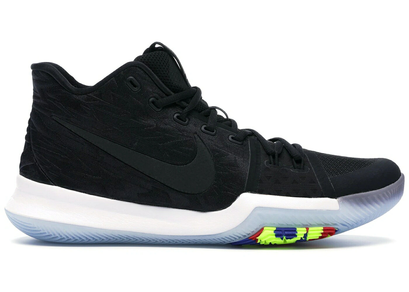 ナイキ カイリー 黒いこと 黒いこと スニーカー メンズ NIKE KYRIE 3 BLACK MULTI-COLOR / BLACK BLACK