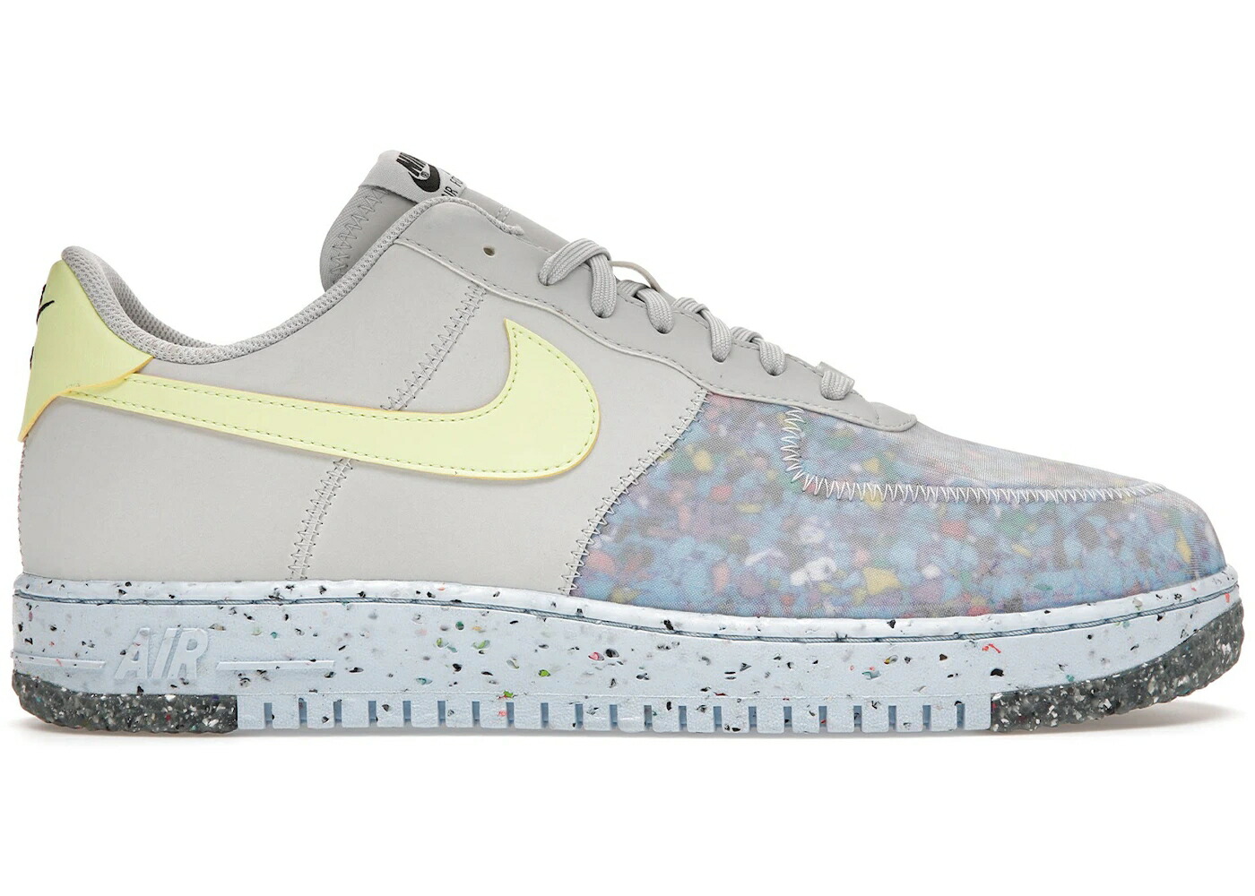 ナイキ 純然たる プラチナム 空軍 スニーカー メンズ NIKE AIR FORCE 1 CRATER PURE PLATINUM BARELY VOLT / PURE PLATINUM BARELY VOLT SUMMIT