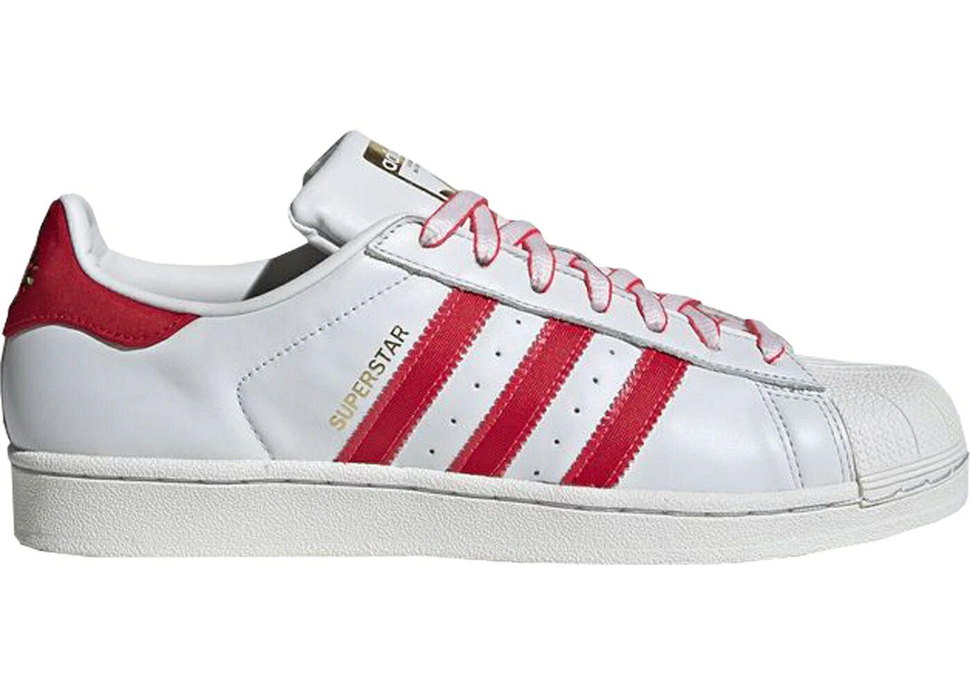 アディダス はやりっ子 白いこと 白いこと 赤 赤いこと ゴールド スニーカー メンズ ADIDAS SUPERSTAR CHINESE NEW YEAR (2019) / WHITE RED GOLD