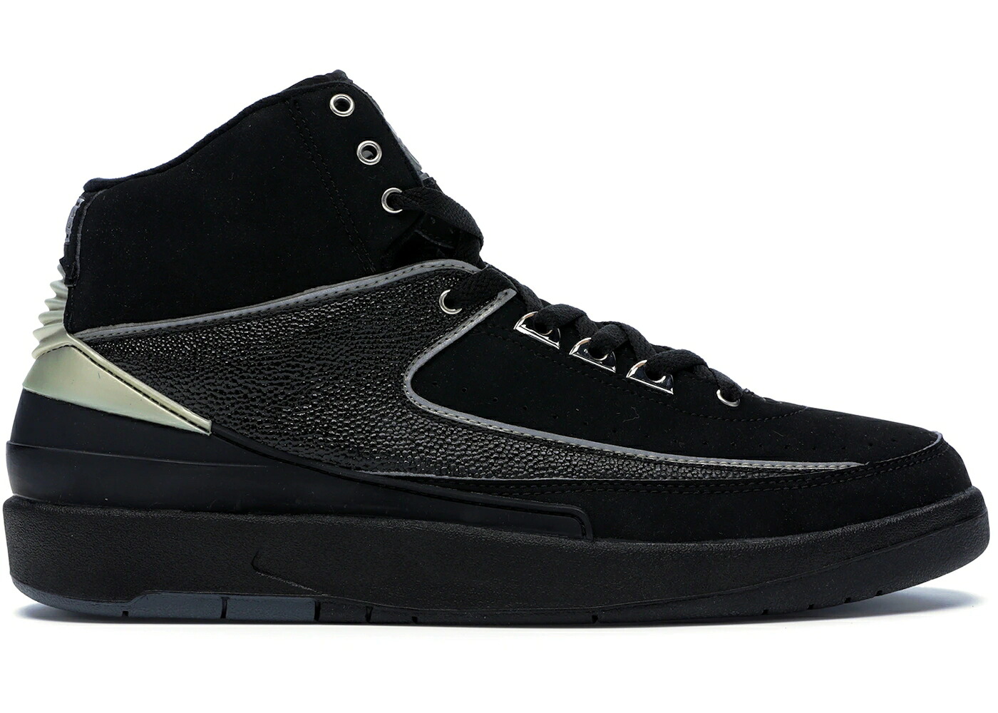 ナイキ ジョーダン 黒いこと 黒いこと スニーカー メンズ JORDAN 2 RETRO BLACK CHROME (2004) / BLACK CHROME
