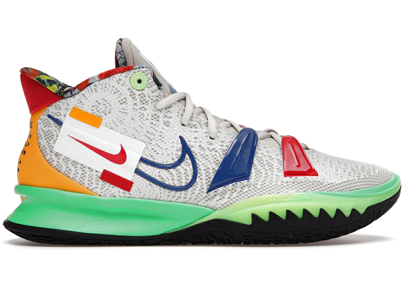 ナイキ カイリー 白いこと 白いこと 緑 緑であること スニーカー メンズ NIKE KYRIE 7 VISIONS / LIGHT BONE WHITE LIGHT GREEN