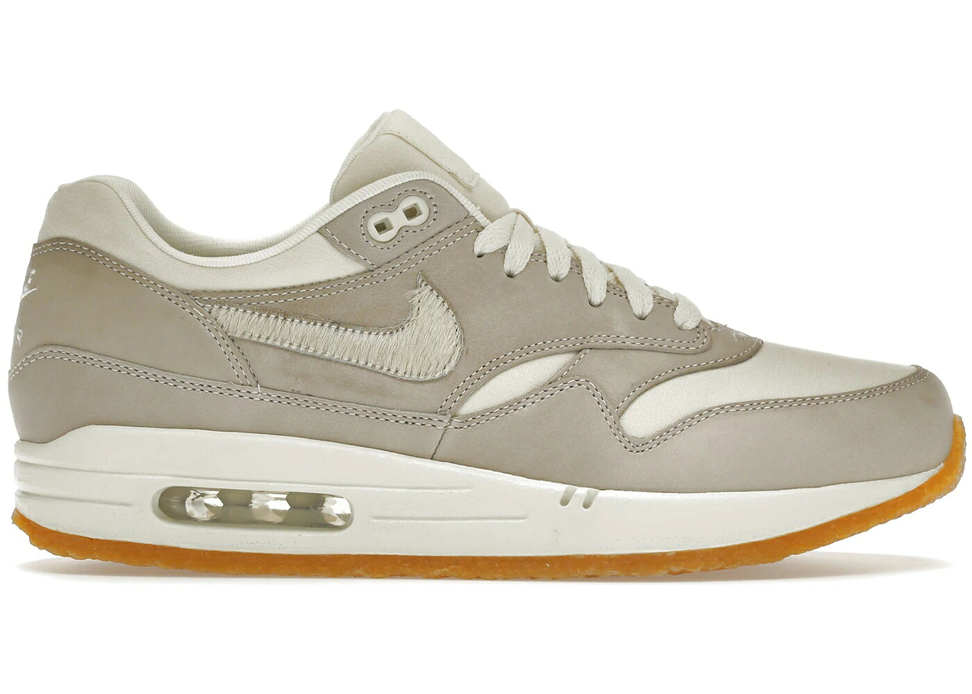 ナイキ マックス 縮緬 赤銅色 赤銅色 エア湖マックス スニーカー メンズ NIKE AIR MAX 1 CREPE SAIL / SAIL SAIL GUM LIGHT BROWN スニーカー-靴