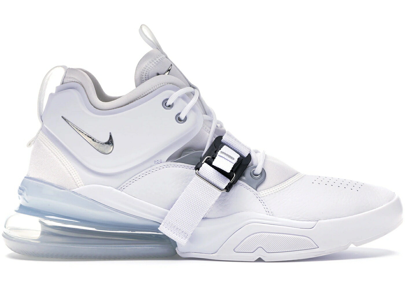 ナイキ 白色 ホワイト 銀色 シルバー エアフォース スニーカー メンズ NIKE AIR FORCE 270 WHITE METALLIC SILVER / WHITE METALLIC SILVER|スニケス