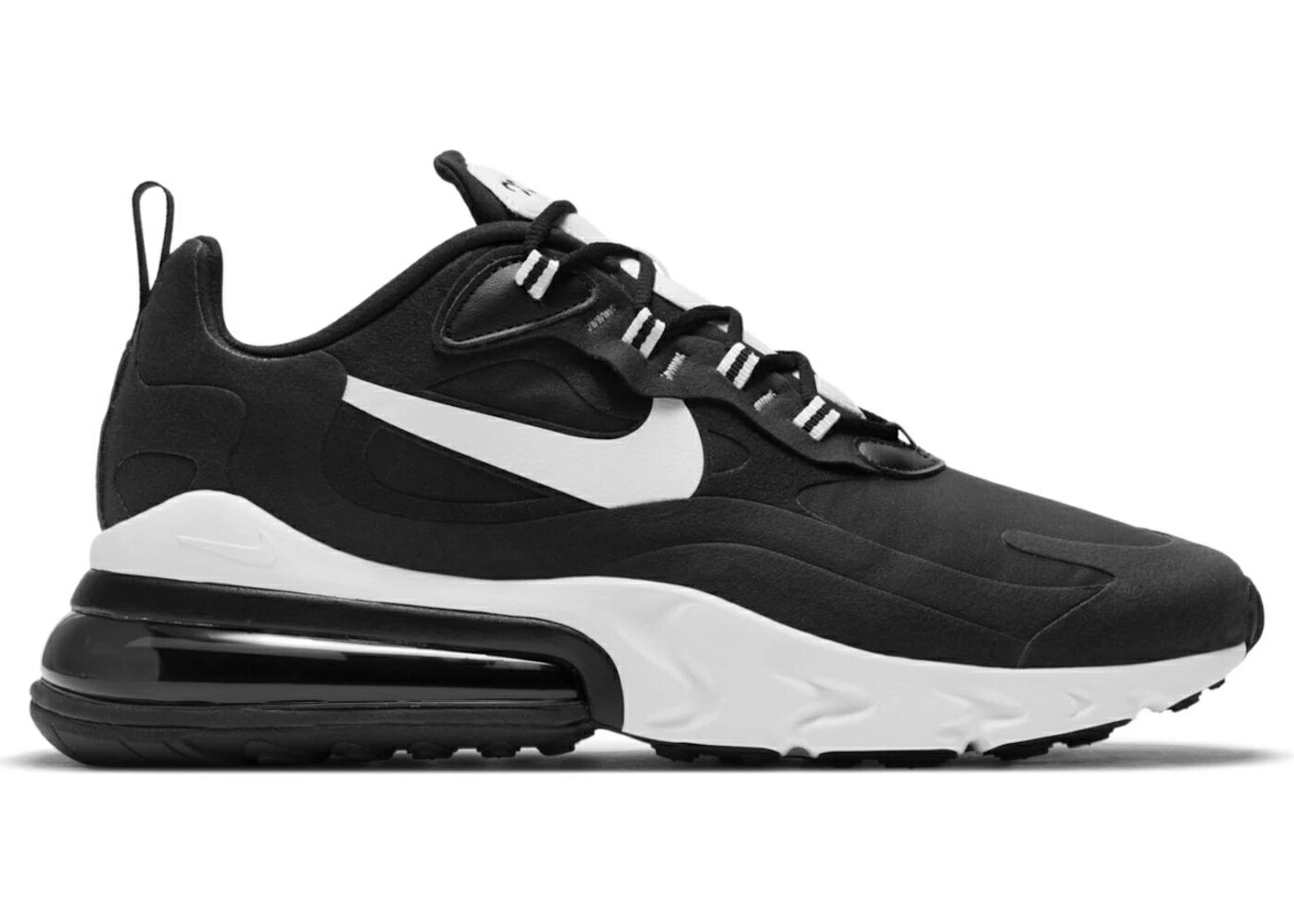 ナイキ マックス リアクト 黒いこと 黒いこと 白いこと 白いこと エア湖マックス スニーカー メンズ NIKE AIR MAX 270 REACT BLACK WHITE / BLACK WHITE WHITE BLACK