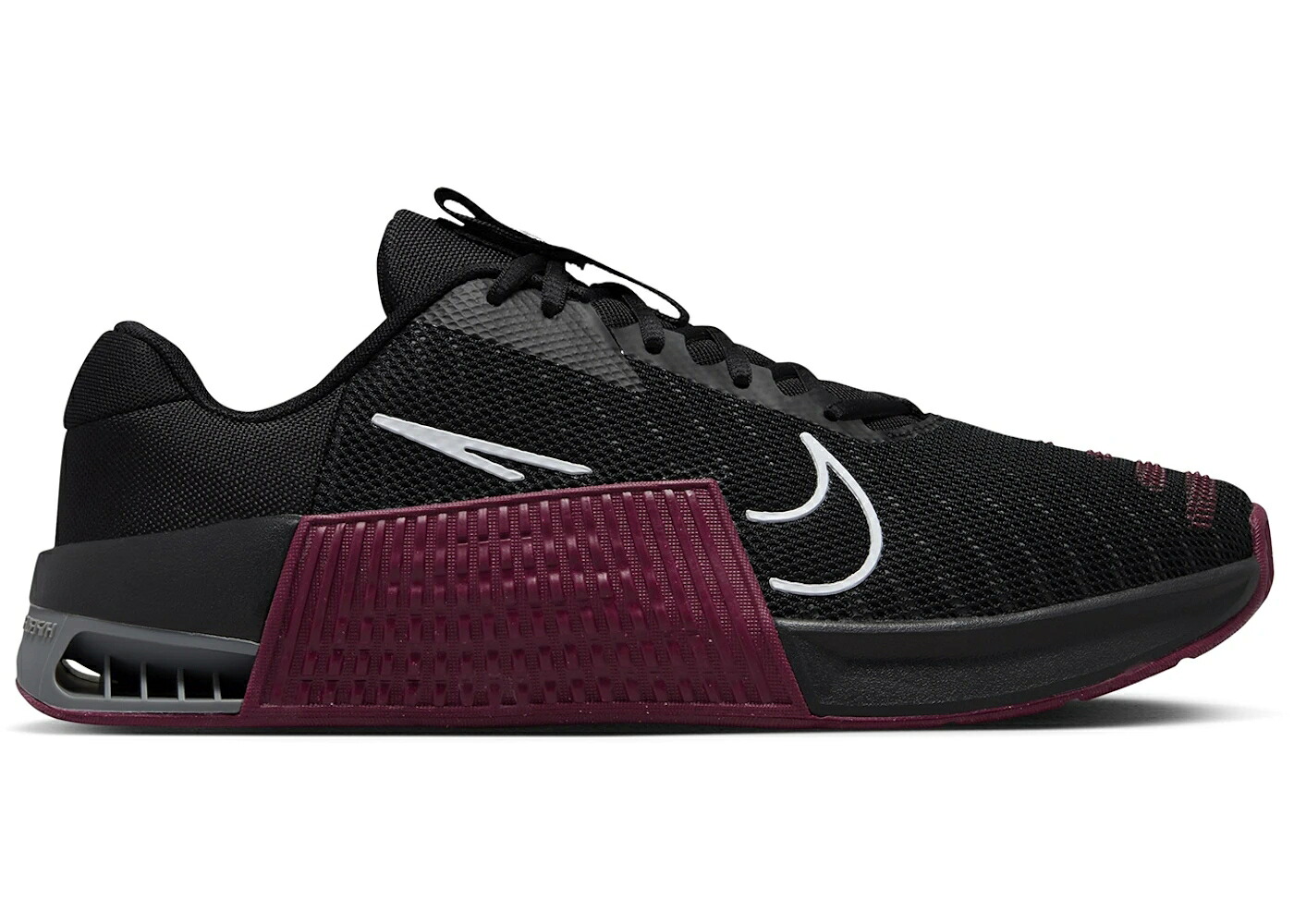 ナイキ 黒いこと 黒いこと 野球クラブ マルーン 薄墨色 薄墨色 スニーカー メンズ NIKE METCON 9 肺結核 BLACK TEAM MAROON / BLACK TEAM MAROON SMOKE GREY