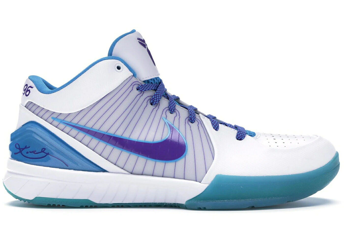 ナイキ コービー ホーネッツ 白いこと 白いこと 紫 パープル オリオン 青碧 青碧 スニーカー メンズ NIKE KOBE 4 DRAFT DAY HORNETS / WHITE VARSITY PURPLE ORION BLUE