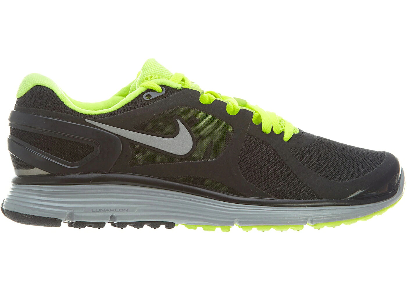 ナイキ 銀色 シルバー 黒色 ブラック 灰色 グレー + スニーカー メンズ NIKE LUNARECLIPSE 2 BLACK/VOLT/WOLF GREY/REFLECT SILVER / BLACK VOLT WOLF GREY REFLECT｜スニケス