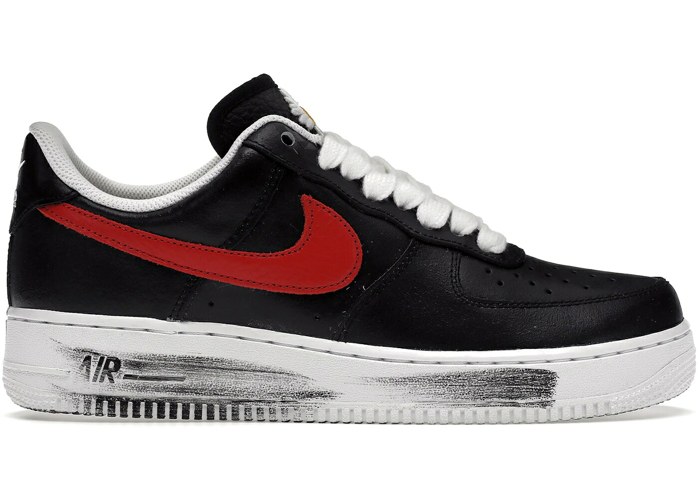ナイキ 黒色 ブラック 赤 レッド 白色 ホワイト エアフォース スニーカー メンズ NIKE AIR FORCE 1 LOW G-DRAGON PEACEMINUSONE PARA-NOISE (KOREA EXCLUSIVE) / BLACK RED WHITE｜スニケス
