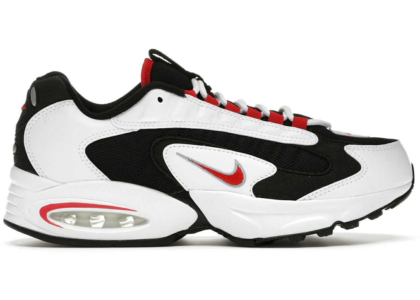 ナイキ マックス 白色 ホワイト 赤 レッド 黒色 ブラック エアマックス スニーカー メンズ NIKE AIR MAX TRIAX 96 WHITE RED BLACK / WHITE UNIVERSITY RED BLACK