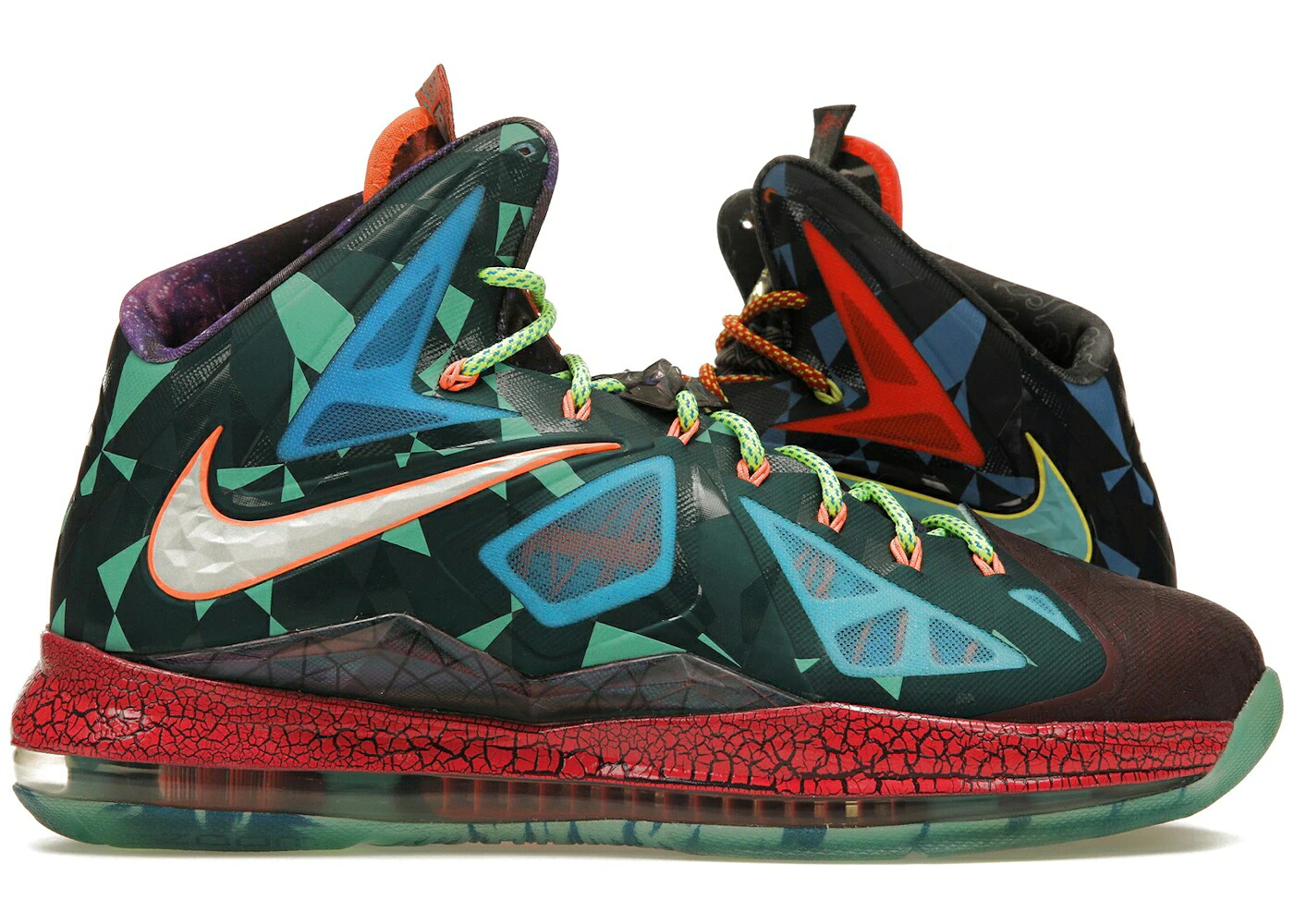 ナイキ レブロン スニーカー メンズ NIKE LEBRON X WHAT THE MVP / DARK ATOMIC TEAL REFLECTIVE