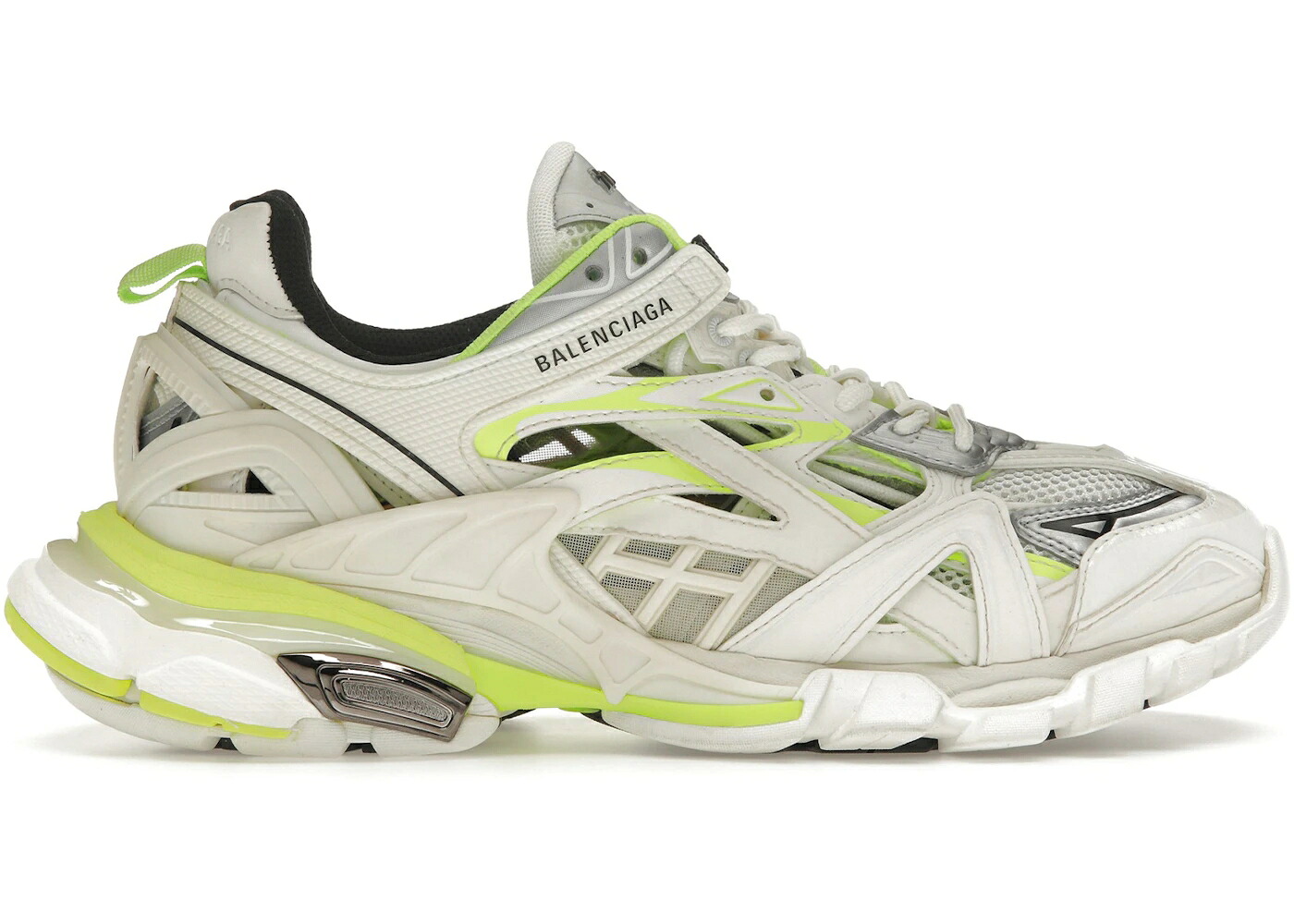 バレンシアガ 白いこと 白いこと 黄味がかった 黄色 TRACK.2 スニーカー メンズ BALENCIAGA WHITE FLUO YELLOW / WHITE YELLOW