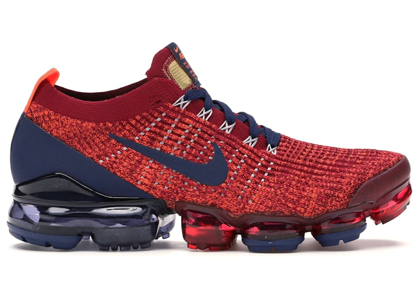 ナイキ フライニット 赤 レッド 青色 ブルー エアヴェイパーマックス スニーカー メンズ NIKE AIR VAPORMAX FLYKNIT 3 NOBLE RED BLUE VOID / NOBLE RED BLUE VOID LIGHT ARMORY