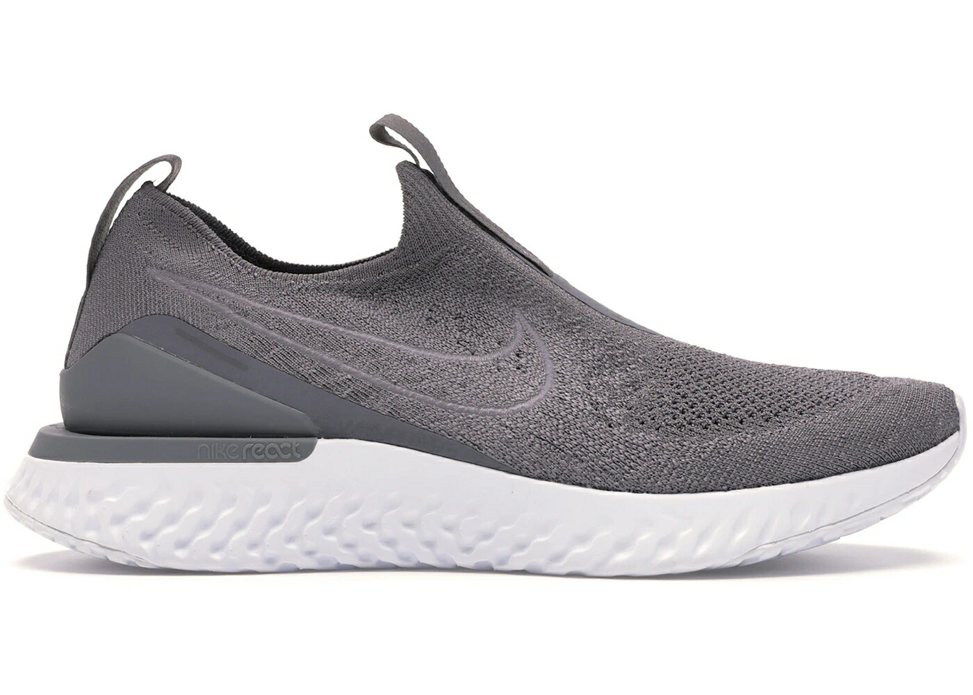ナイキ エピック リアクト フライニット アイコン 白色 ホワイト WOMEN'S スニーカー レディース NIKE EPIC PHANTOM REACT FLYKNIT ICON CLASH GUNSMOKE (WOMEN'S) / GUNSMOKE GUNSMOKE WHITE