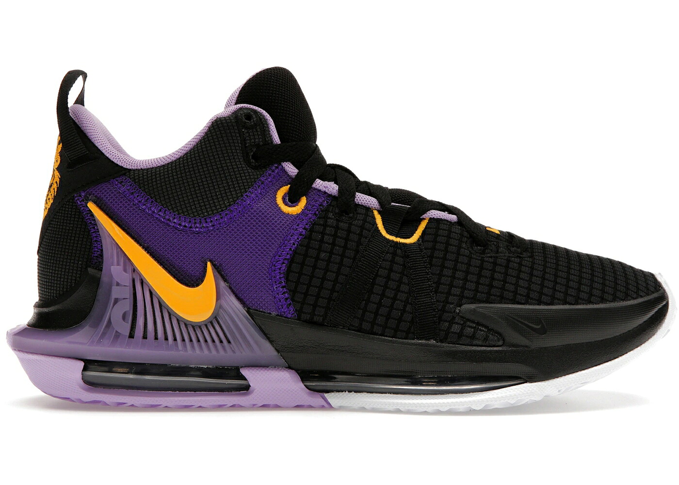 ナイキ レブロン レイカーズ 黒いこと 黒いこと ゴールド ウィットネス スニーカー メンズ NIKE LEBRON WITNESS 7 LAKERS / BLACK UNIVERSITY GOLD LILAC