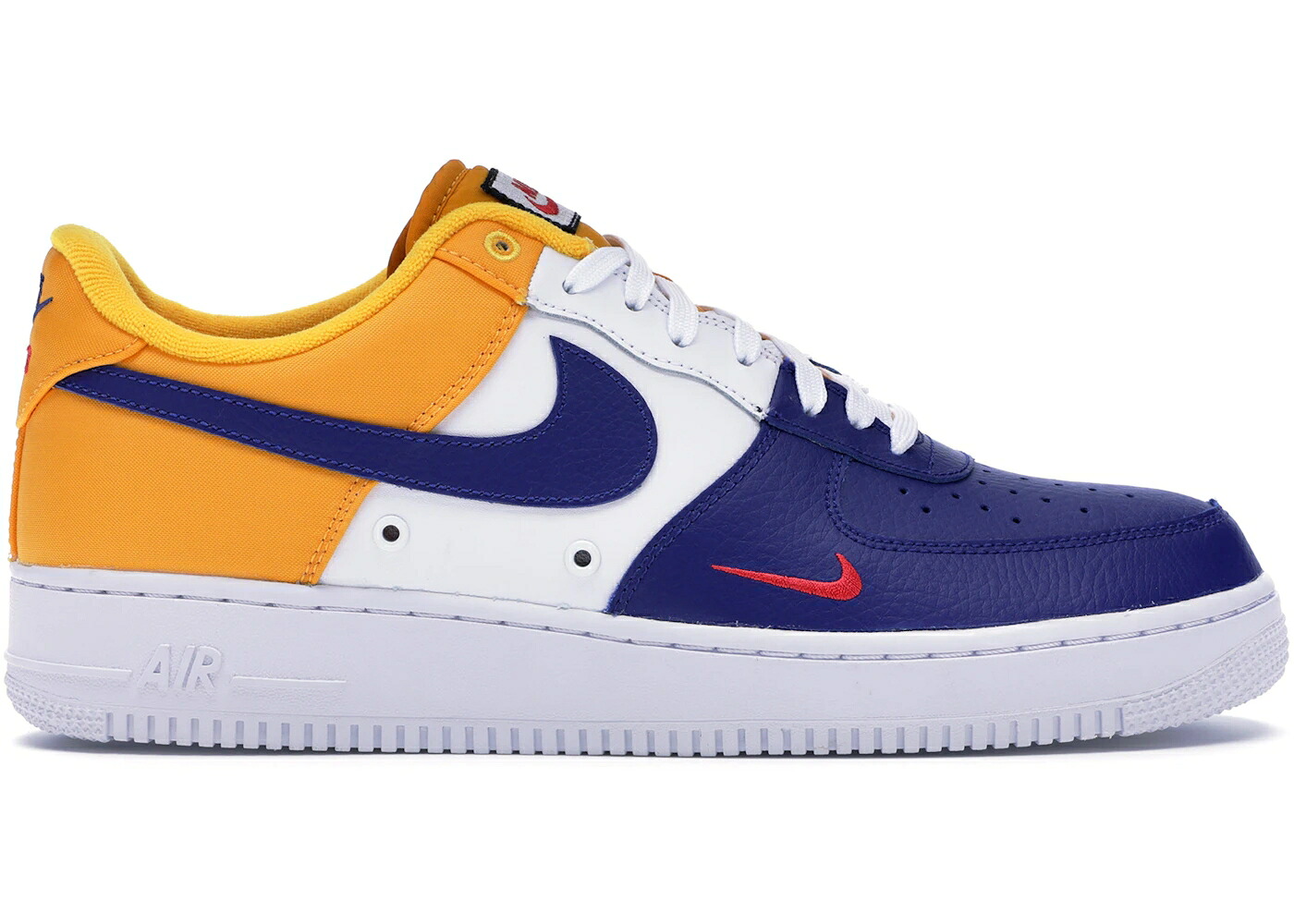 ナイキ スウッシュ スウォッシュ ディープ 青色 ブルー ゴールド エアフォース スニーカー メンズ NIKE AIR FORCE 1 LOW BARCELONA MINI SWOOSH / DEEP ROYAL BLUE UNIVERSITY GOLD 34,840円