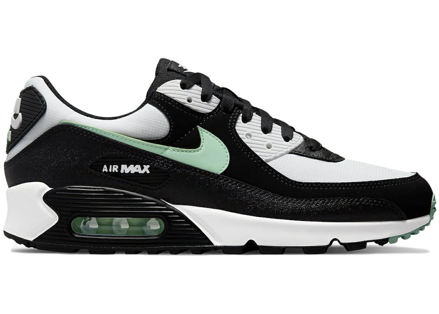 ナイキ マックス ピュア プラチナム フレッシュ 白色 ホワイト 黒色 ブラック エアマックス スニーカー メンズ NIKE AIR MAX 90 PURE PLATINUM FRESH MINT / WHITE BLACK PURE PLATINUM FRESH