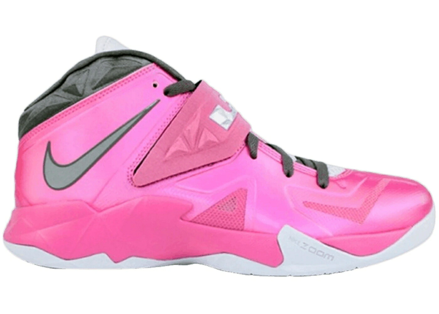 ナイキ レブロン ズーム ソルジャー ピンク ファイア 灰色 グレー 銀色 シルバー 白色 ホワイト スニーカー メンズ NIKE LEBRON ZOOM SOLDIER 7 KAY YOW / PINK FIRE GREY SILVER WHITE