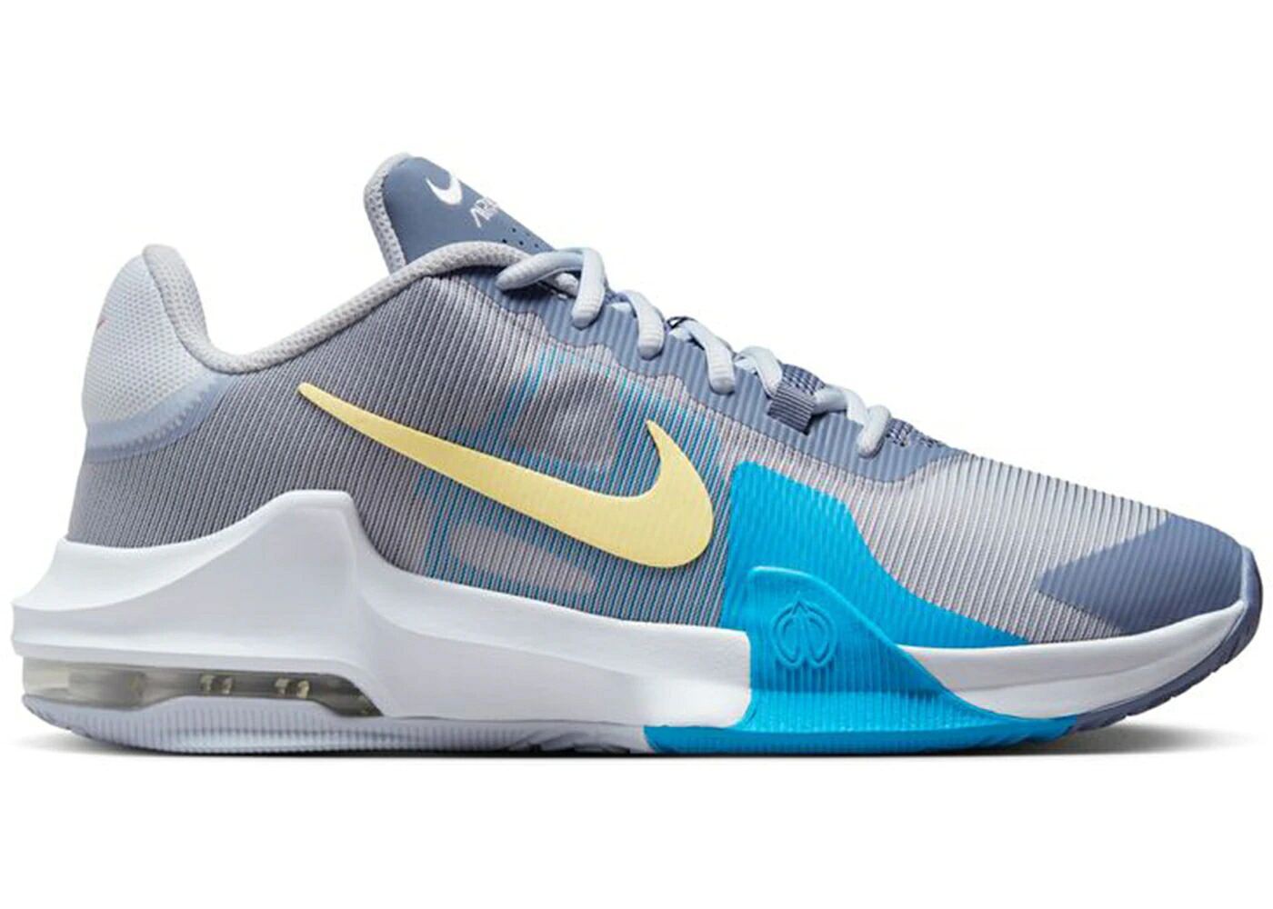 ナイキ マックス 差しひびき 薄墨色 薄墨色 青味 青み エア湖マックス スニーカー メンズ NIKE AIR MAX IMPACT 4 ASHEN SLATE CITRON TINT / ASHEN SLATE FOOTBALL GREY BLUE