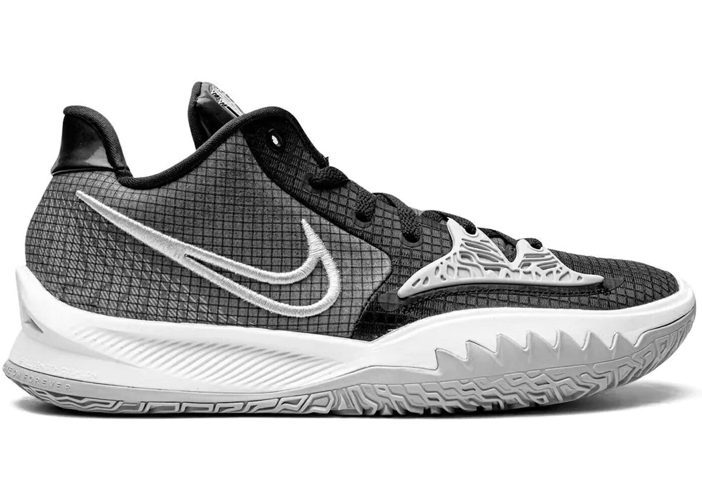 ナイキ カイリー 黒色 ブラック 灰色 グレー 白色 ホワイト スニーカー メンズ NIKE KYRIE 4 LOW TB BLACK WOLF GREY / BLACK WOLF GREY WHITE
