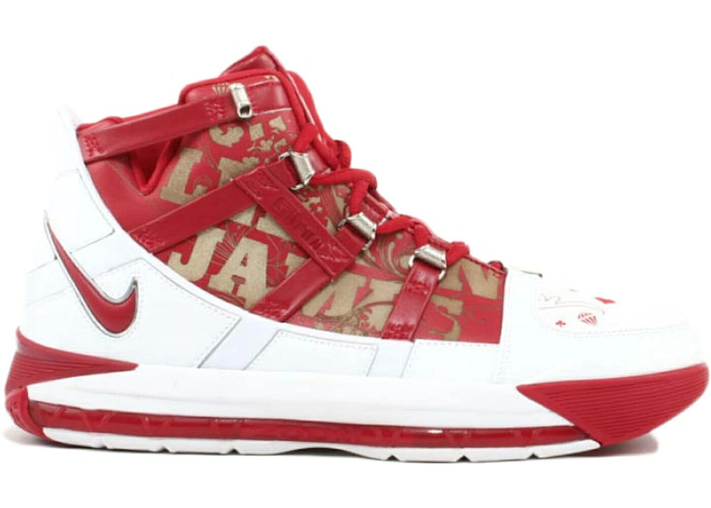 ナイキ レブロン 望遠レンズ 白いこと 白いこと 赤 赤いこと スニーカー メンズ NIKE LEBRON ZOOM 3 ALL-STAR / WHITE VARSITY RED CHROME