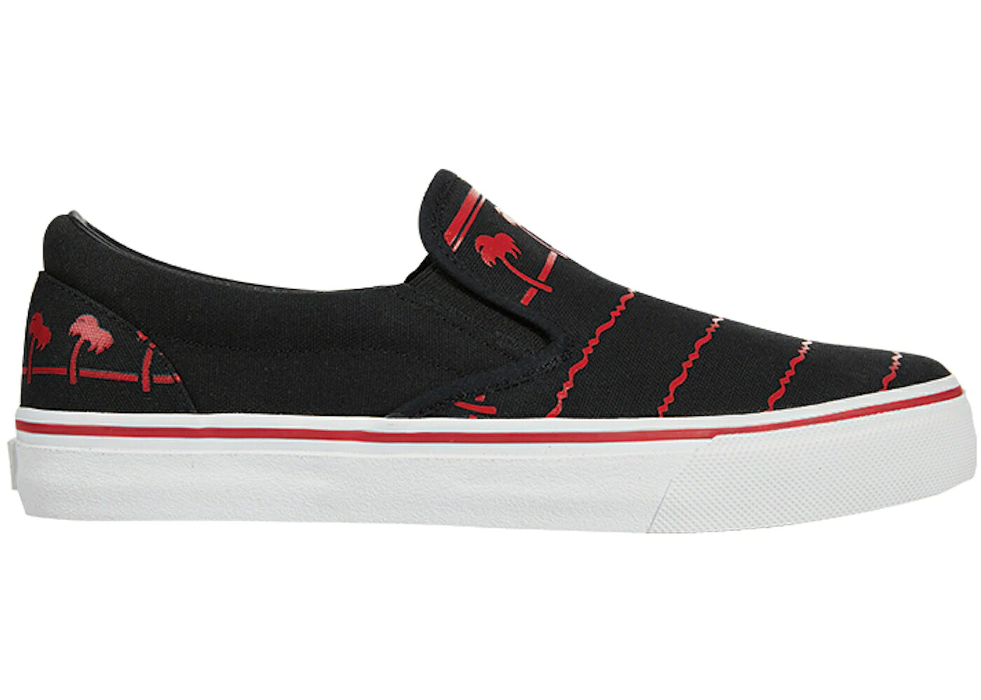 スニーカー 運動靴 黒色 ブラック 赤 レッド 白色 ホワイト スニーカー メンズ IN-N-OUT DRINK CUP SHOES BLACK / BLACK RED WHITE｜スニケス 59,640円
