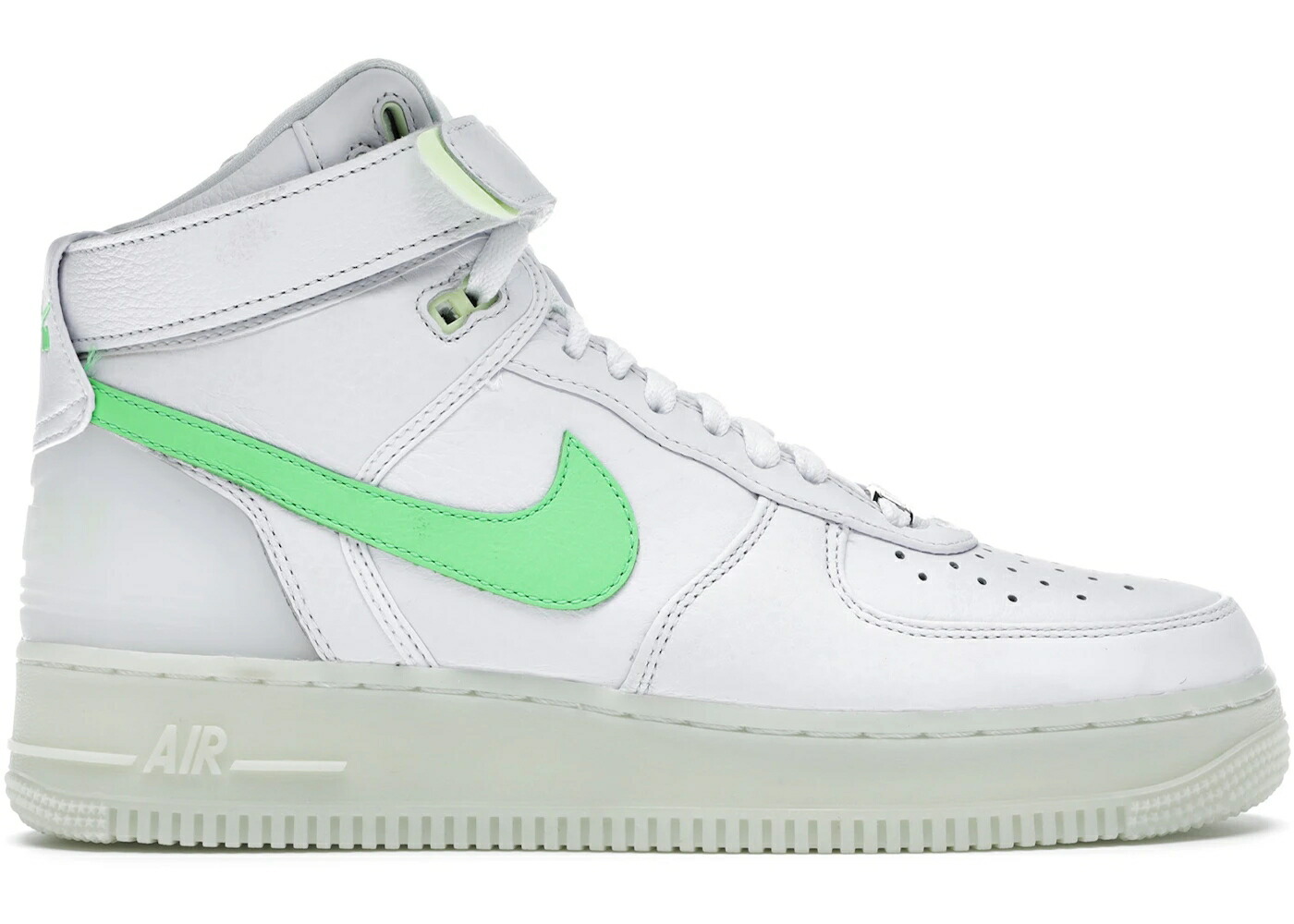 ナイキ ご機嫌 白いこと 白いこと 緑 緑であること ストライク 空軍 スニーカー メンズ NIKE AIR FORCE 1 HIGH RSVP WHITE / WHITE GREEN STRIKE WHITE