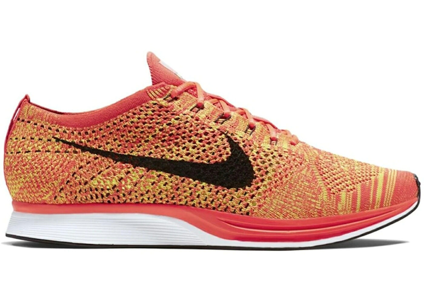 ナイキ フライニット クリムゾン 黒色 ブラック スニーカー メンズ NIKE FLYKNIT RACER BRIGHT CRIMSON / BRIGHT CRIMSON BLACK VOLT