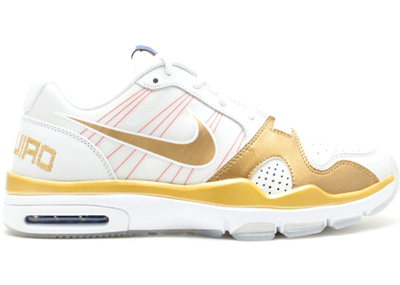 ナイキ 調教師 白いこと 白いこと ゴールド エア湖調教師 1.2 スニーカー メンズ NIKE AIR TRAINER LOW MANNY PACQUIAO / WHITE METALLIC GOLD WHITE