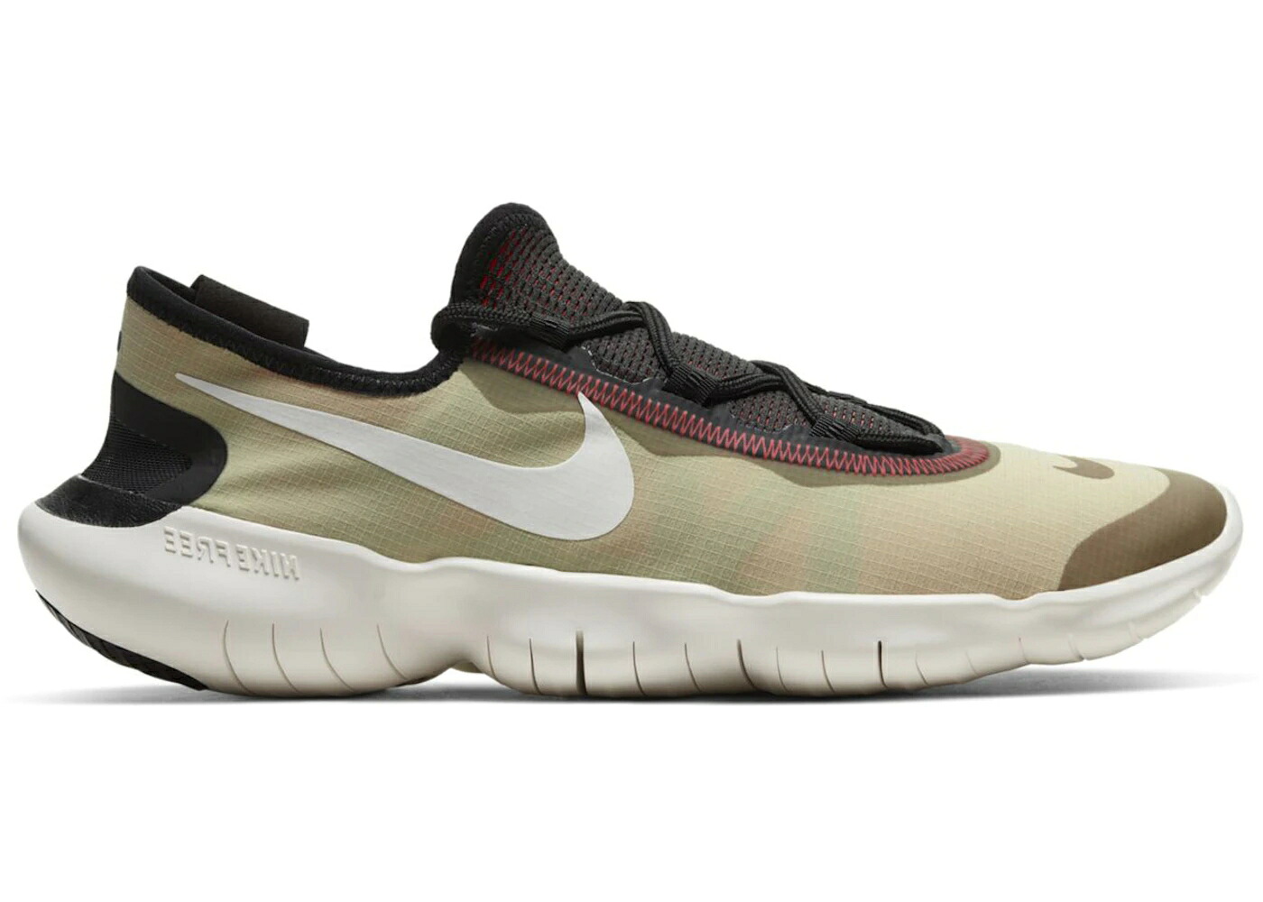 ナイキ フリー オリーブ オーラ 白色 ホワイト 黒色 ブラック スニーカー メンズ NIKE FREE RN 5 2020 OLIVE AURA / OLIVE AURA SUMMIT WHITE BLACK|スニケス