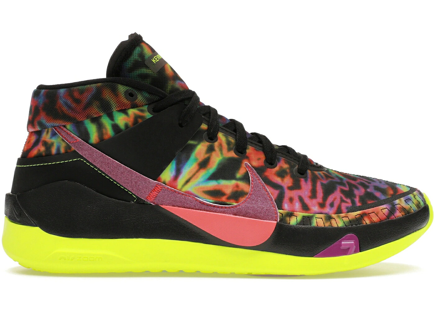 ナイキ サーティーン 黒色 ブラック スニーカー メンズ NIKE KD 13 EYBL (2020) / MULTI COLOR BLACK VOLT｜スニケス