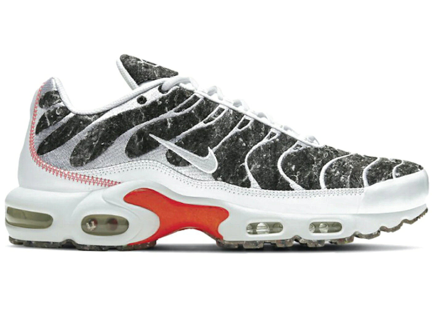 ナイキ マックス 白色 ホワイト クリムゾン エアマックスプラス スニーカー メンズ NIKE AIR MAX PLUS ESSENTIAL CRATER / WHITE BRIGHT CRIMSON PHOTON DUST