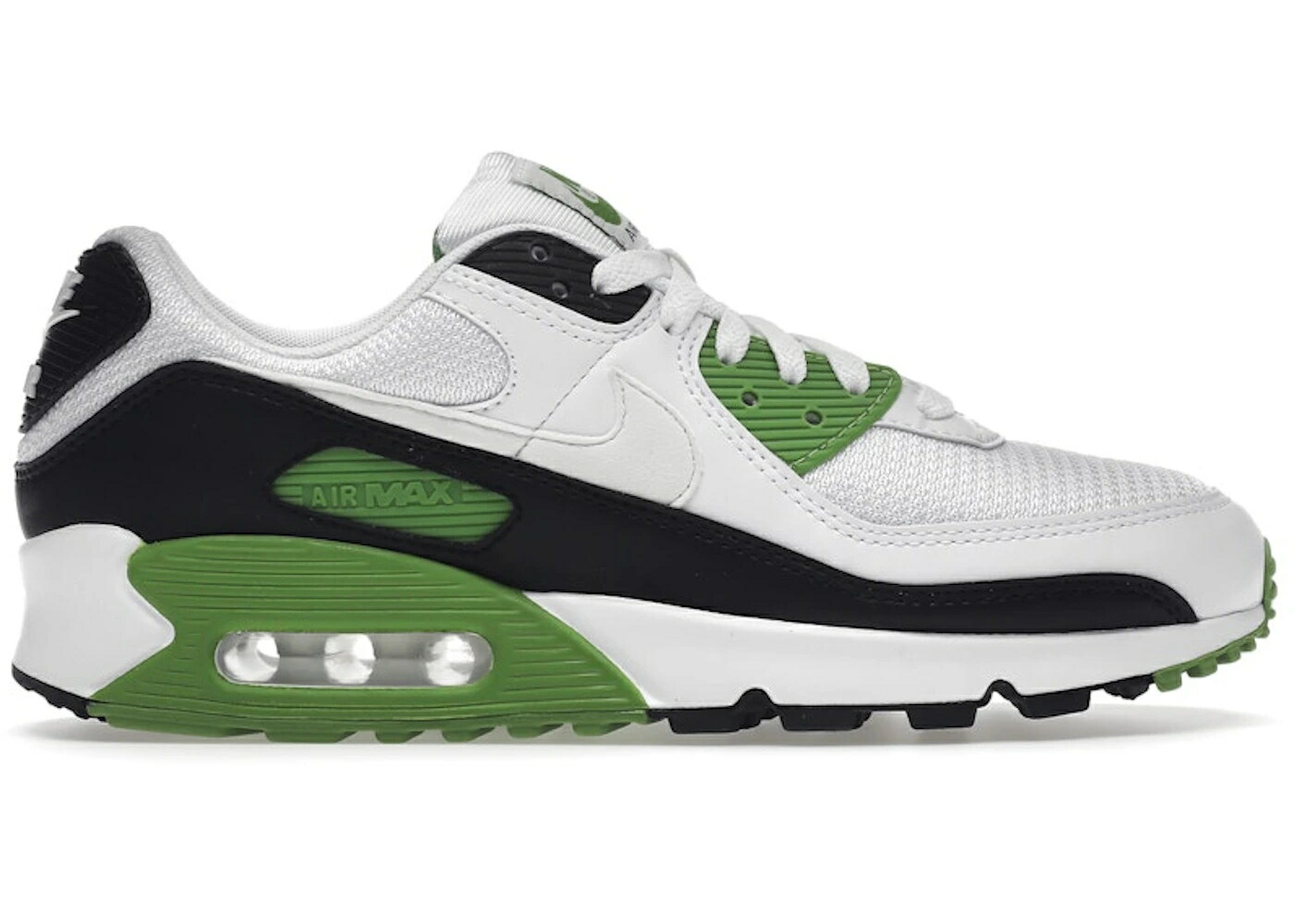 ナイキ マックス 白色 ホワイト 黒色 ブラック エアマックス スニーカー メンズ NIKE AIR MAX 90 RECRAFT CHLOROPHYLL / WHITE WHITE CHLOROPHYLL BLACK