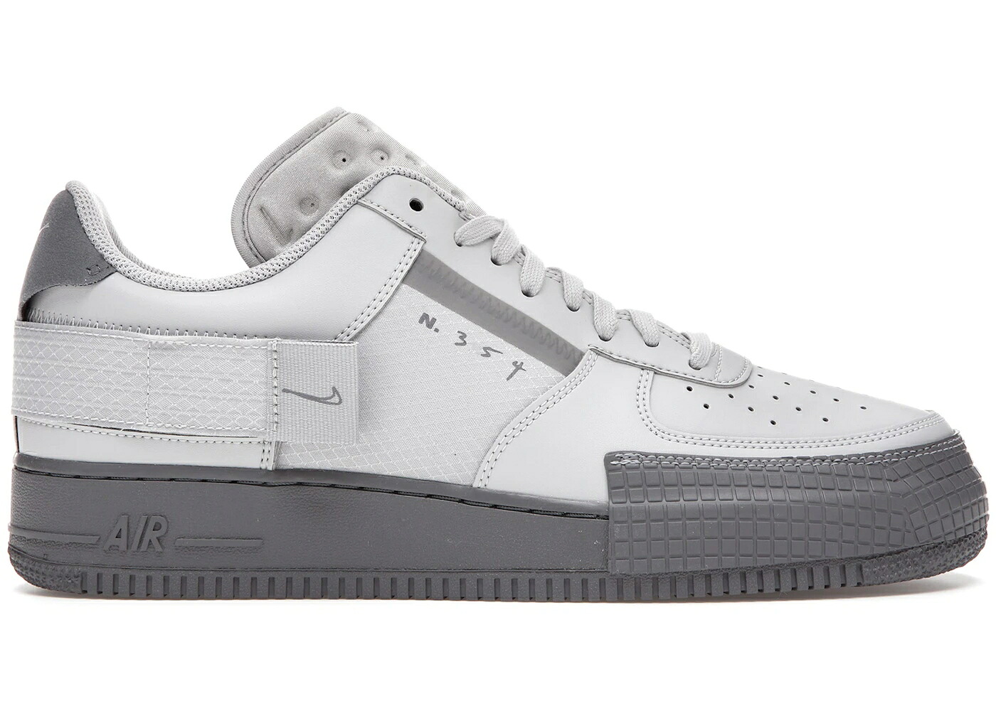 ナイキ 薄墨色 薄墨色 冷やりとした 空軍 スニーカー メンズ NIKE AIR FORCE 1 TYPE GREY FOG / GREY FOG COOL GREY