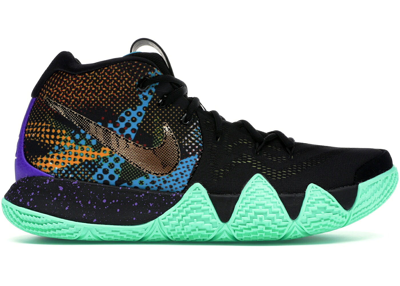 ナイキ カイリー マンバ 黒いこと 黒いこと 黄味がかった 黄色 紫 パープル スニーカー メンズ NIKE KYRIE 4 MAMBA MENTALITY / BLACK SONIC YELLOW PURPLE VENOM