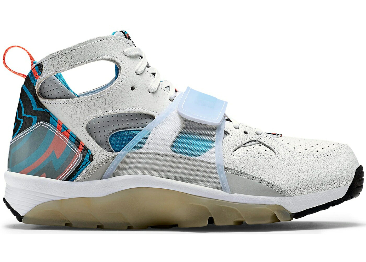 ナイキ ハラチ トレーナー 白色 ホワイト 青色 ブルー 黒色 ブラック スニーカー メンズ NIKE AIR HUARACHE TRAINER SUPER BOWL / WHITE BLUE LAGOON BLACK
