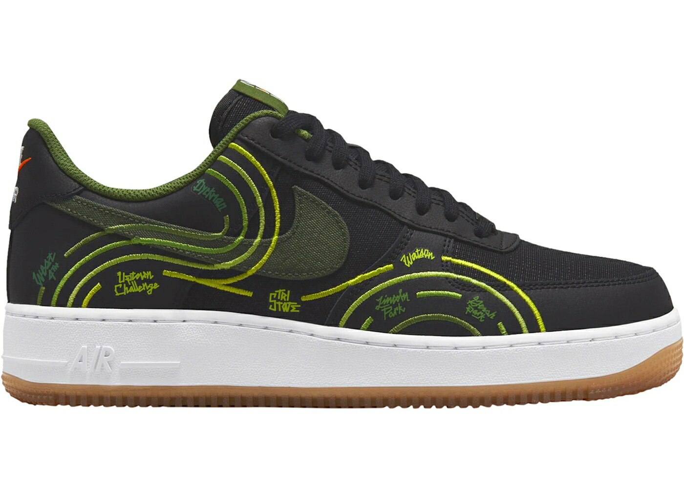 ナイキ 黒色 ブラック 白色 ホワイト カーボン エアフォース 07 スニーカー メンズ NIKE AIR FORCE 1 LOW LV8 NY VS / BLACK TREELINE WHITE CARBON
