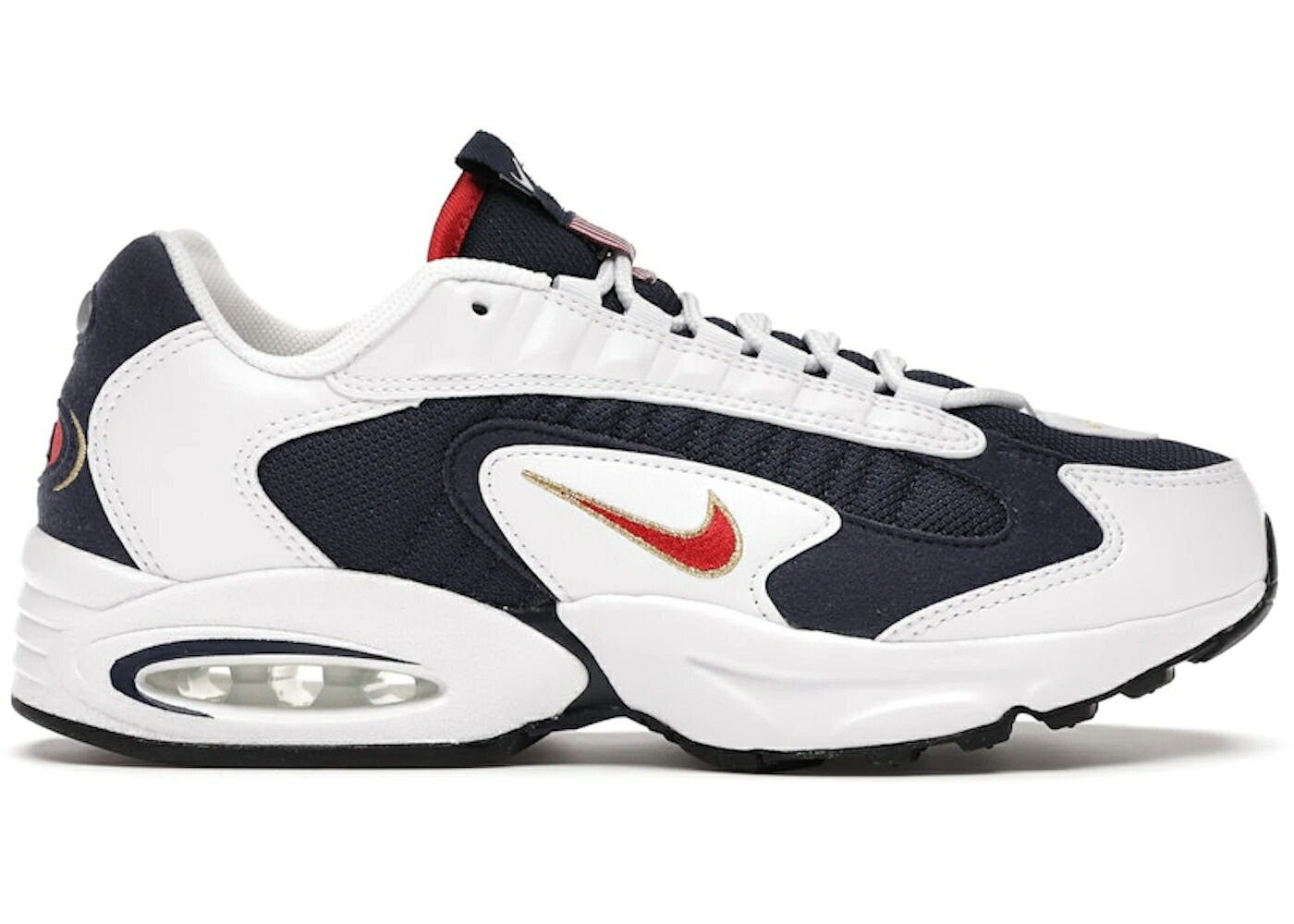 ナイキ マックス 紺色 ネイビー 赤 レッド エアマックス スニーカー メンズ NIKE AIR MAX TRIAX 96 USA OLYMPICS (2020) / MIDNIGHT NAVY UNIVERSITY RED|スニケス