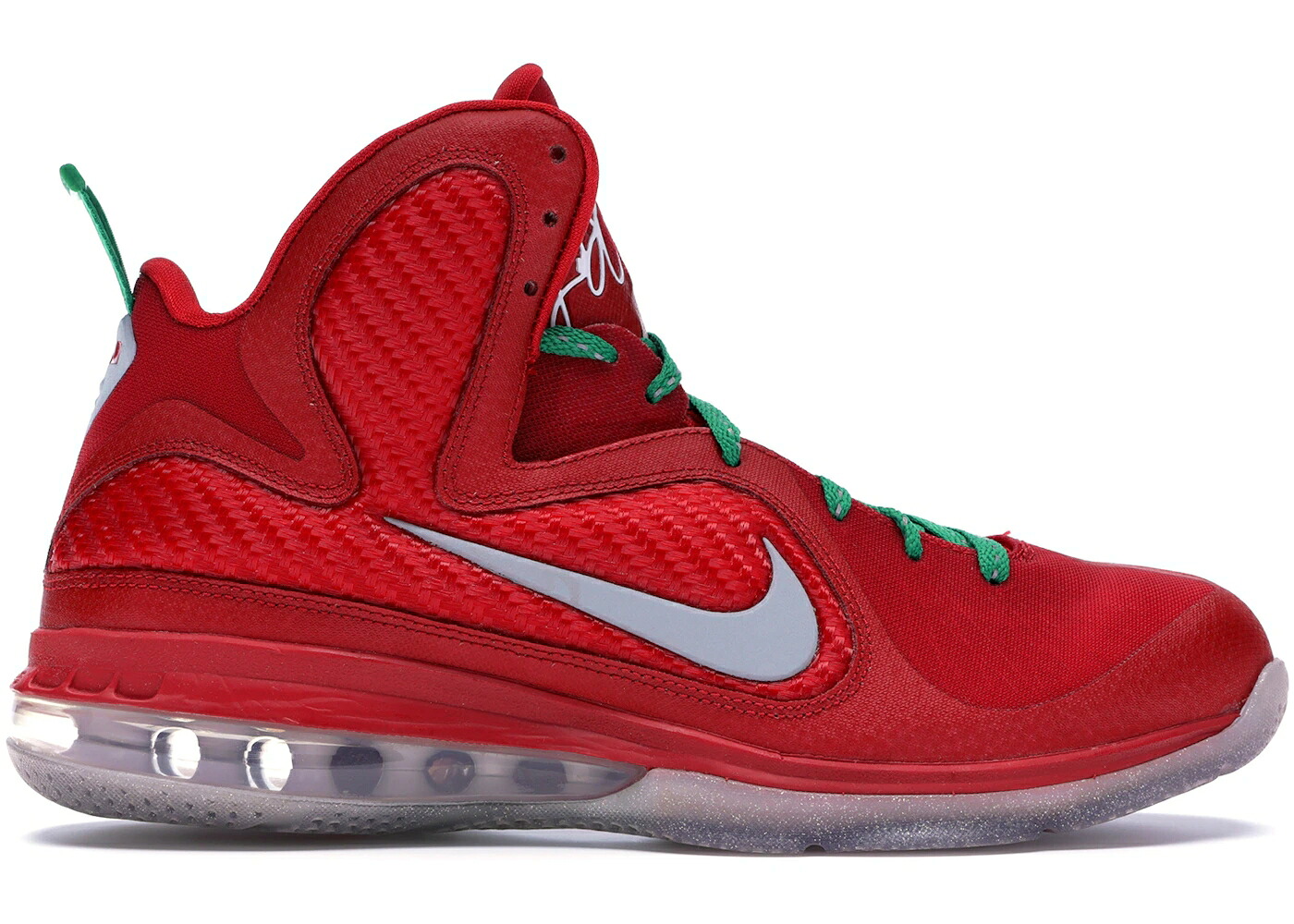 ナイキ レブロン クリスマス 赤 赤いこと しろがね色 しろがね色 白いこと 白いこと スニーカー メンズ NIKE LEBRON 9 CHRISTMAS / SPORT RED REFLECT SILVER WHITE