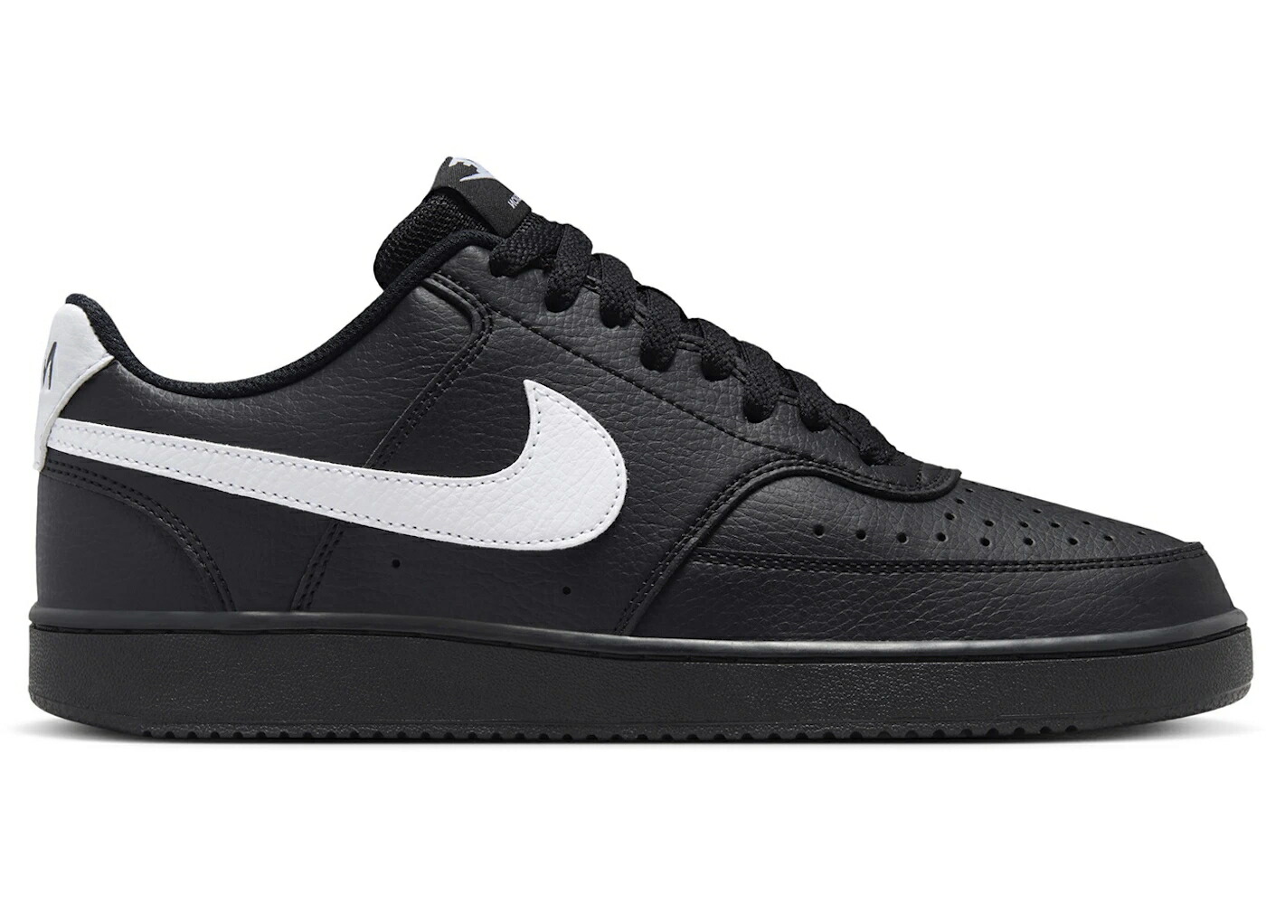 ナイキ 厚地の外套 黒いこと 黒いこと 白いこと 白いこと スニーカー メンズ NIKE COURT VISION LOW BLACK WHITE / BLACK BLACK WHITE